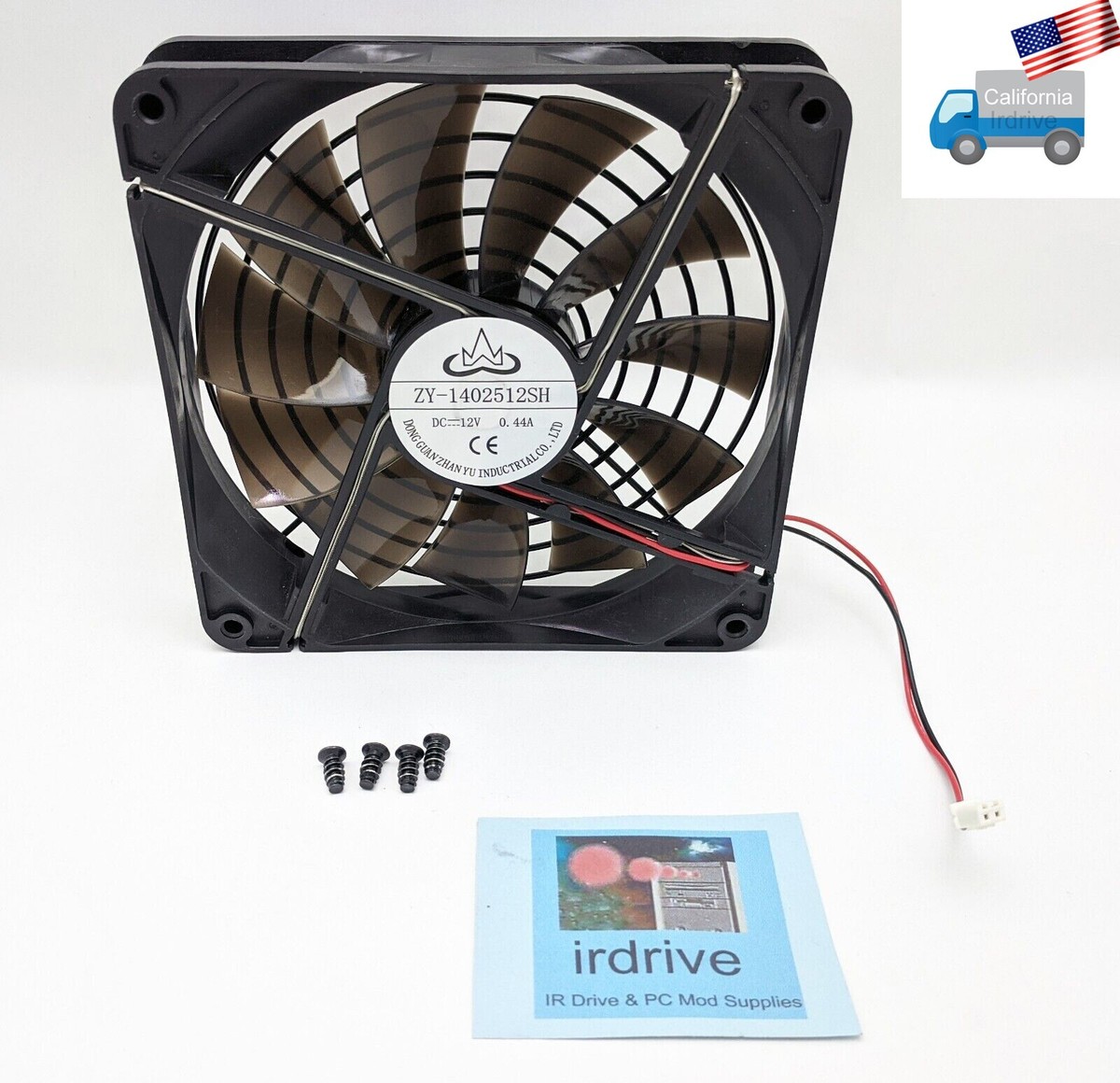 ZY-1402512SH Blue LED 135/140mm ATX Power Supply 2pin 12V DC Fan w