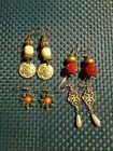 Lot of Four Pairs of Women's Earrings for Casual Settings