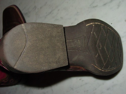 Ariat Crossroads 10011892 Distressed Brown/Fuchsia Western Youth Boots! Size 3Y - Picture 10 of 14