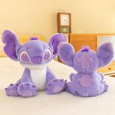 45cm Anime Cartoon Purple Stitch Plush Doll Girl Room Pillow Girlfriend Gifts