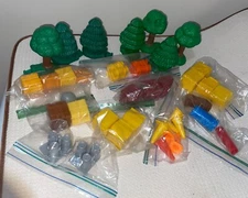 Fisher Price GeoTrax Accessories Trees, Blocks, Log Barrel, Pipe Buy More & Save