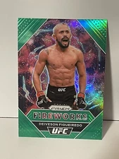 2021 Prizm UFC Insert Fireworks Deiveson Figueiredo NO. 19 Green Prizm