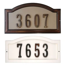 Warwick Custom Arch House Number Plaques and Bronze Address Numbers