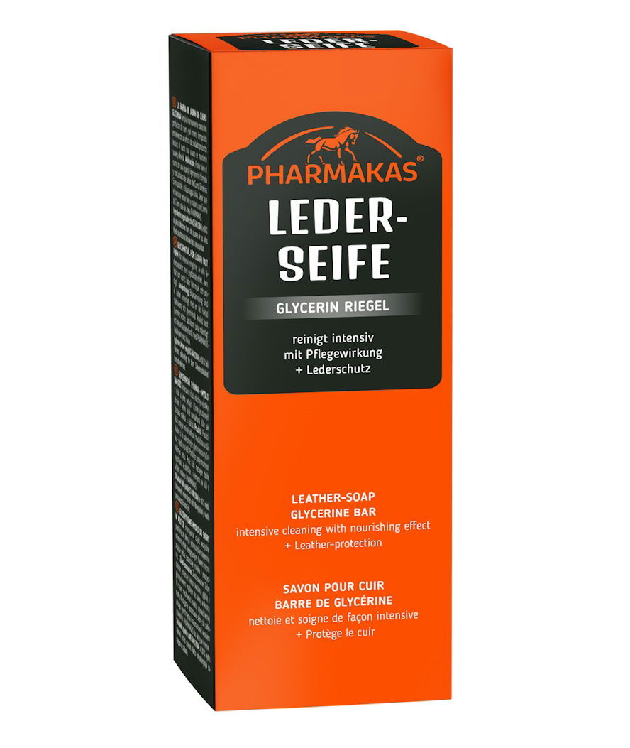 Pharmakas leather soap pulizia intensiva di tutti gli articoli in cuoio 200 g Ph