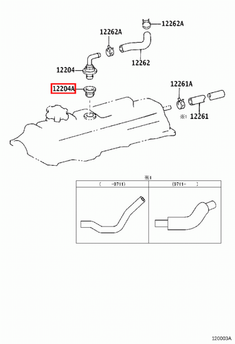 Genuine Hilux RZN149 RZN148 RZN147 RZN142 1R 2RZ 3RZ PCV Valve Rubber Grommet x2 - Picture 7 of 20