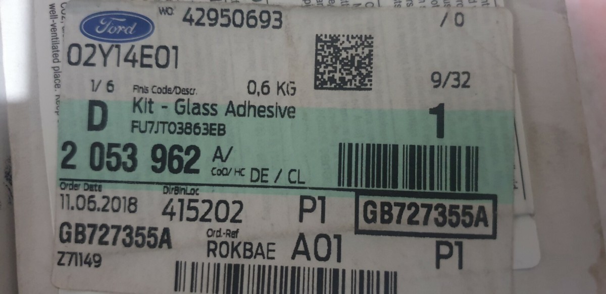 Genuine Ford Glass Adhesive Kit 2053962 | eBay