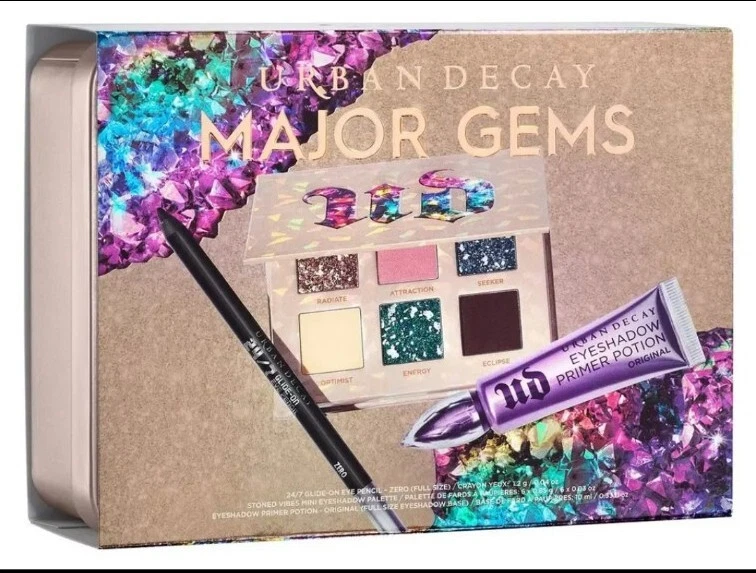 Urban Decay Major Gems Eyeshadow Palette Full Sz Primer & 24/7 Zero Liner NIB - Image 3 of 4