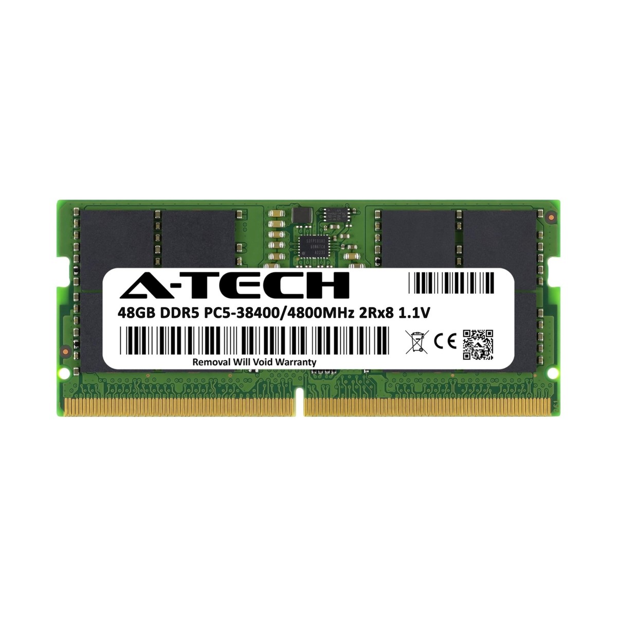 A-Tech 48GB DDR5 4800MHz PC5-38400 CL40 SODIMM 2Rx8 1.1V Non-ECC