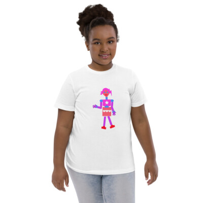 Youth jersey t-shirt Robot Girl