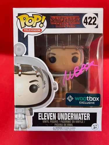 MILLIE BOBBY BROWN signed Autogramm Funko Pop STRANGER THINGS in Person autograp