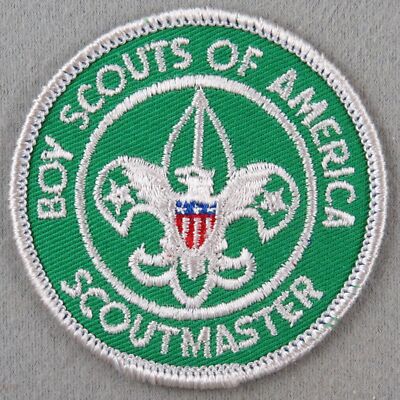 1970-1972 Scoutmaster Adult Position Patch Rolled Edge SLV Bdr (MA691 ...