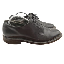 Vintage Hanover Oxford Shoes Mens 9.5 D/B  Black Leather USA Made