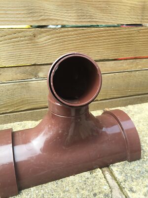 Osma Brown OT624B Laufsteckdose mit Drehverschluss gebogen 