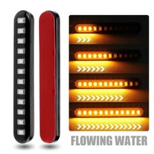 2x Sequential Flowing Motorcycle Led Strip Turn Signal Amber Light Tail Blinker 2x Sequential Flowing Motorcycle Led Strip Turn Signal Amber Light Tail Blinker