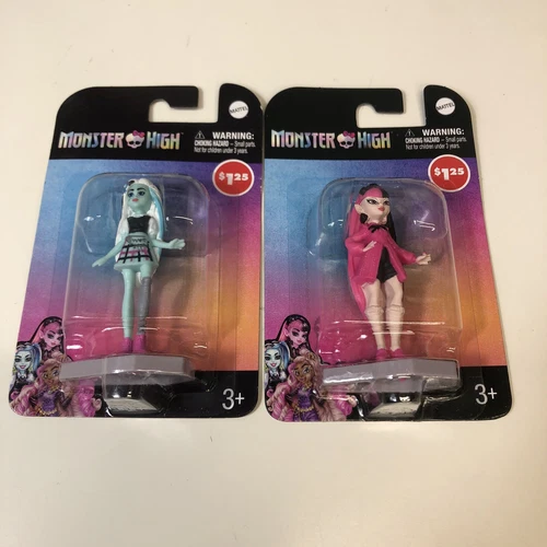 Monster High Frankie Stein & Draculaura Mini Figurines By Mattel Toys Set New