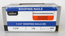 Roofing Nails Electro Galvanized Steel 1-1/4" - 1 LB