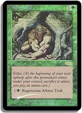 Albino Troll (FNM) FOIL Promo HEAVILY PLD Creature Special MAGIC CARD ABUGames