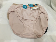 Vanity Fair Radiant Collection Hi-Cut 3 Pack M/6 Comfort Stretch Nylon NEW