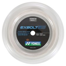 Yonex EXBOLT 65 White Badminton String 200m Reel - 0.65mm