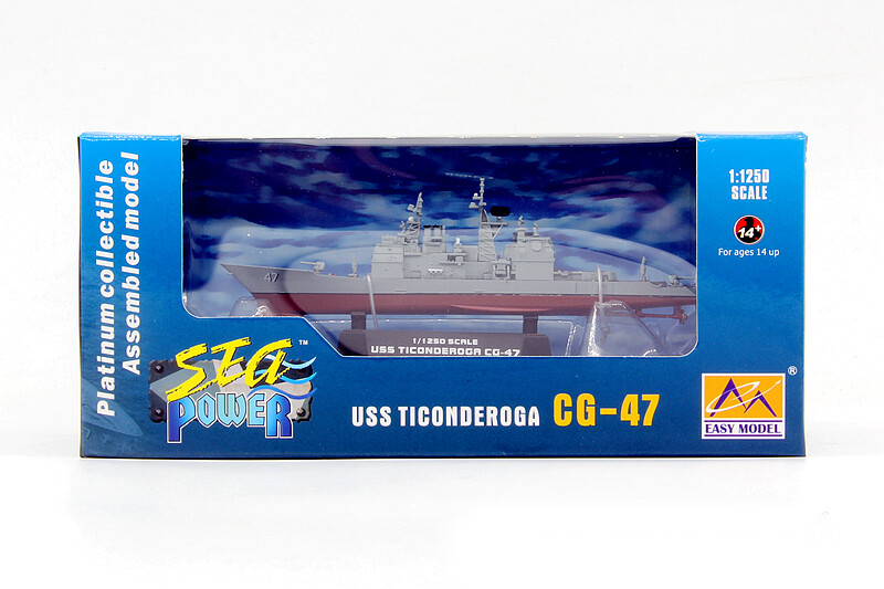 (未使用･未開封品)　Easy Model Warship 1:1250 - USS Ticonderoga Cruiser CG-47 - EM37401 ar3p5n1 1:1250 Uss Ticonderoga Cruiser Cg-47 Finished Military Ship