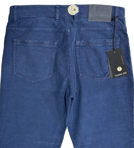 $425 NEW ITALIAN JEANS CUT 5 POCKET PANTS 34 TELERIA ZED VINTAGE WASH CORDUROY - Picture 2 of 9