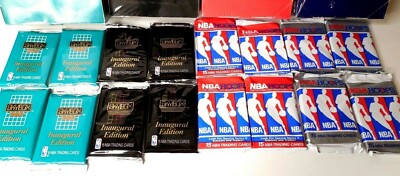 $2.99 Old Unopened NBA BASKETBALL CARD LOT IN PACKS FREE GU / Auto