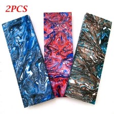 2Pcs DIY Knife Handle Scales Plates Colorful Resin Knives Making Material New s