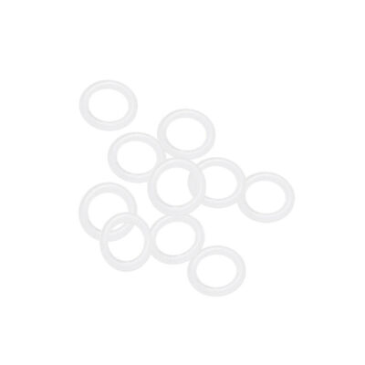 Silicone O-Rings 9mm x 6mm x 1.5mm Width, Seal White 10pcs