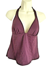 Victoria's Secret Swimming Top S Tankini Halter Dark Red