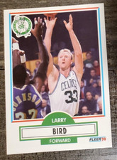 1990 Fleer LARRY BIRD card #8 Boston Celtics Pack Fresh! Mint
