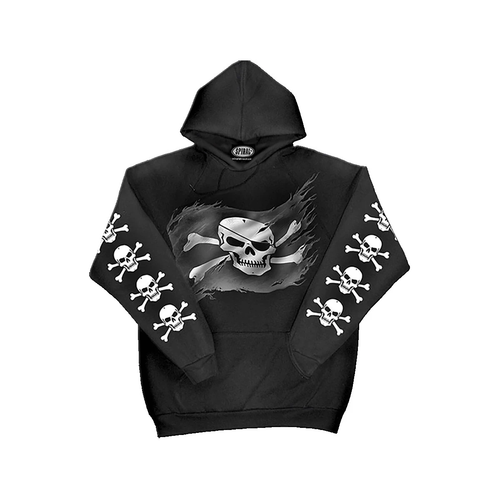 PIRATE SKULL - Hoody schwarz - Bild 3 von 4