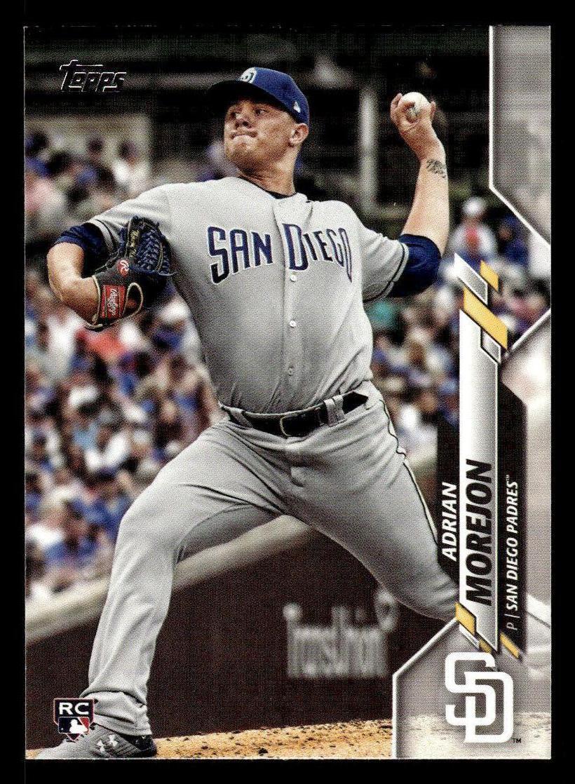 2020 Topps #348 Adrian Morejon Rookie Card San Diego Padres
