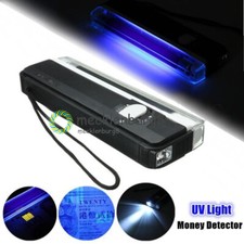 4W Mini Portable Ultra Violet Light Black Lamp Torch BANK NOTES Check