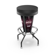 NCAA - Lighted Mississippi State Swivel Bar Stool College Team Logo