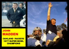 JOHN MADDEN "77T SUPERBOWL CHAMPS" CARD #### or 30% OFF 12 OR MORE