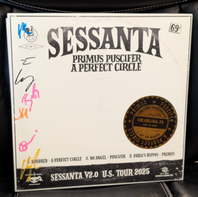 SESSANTA EPPP Vinyl SIGNED 5/15/2025 A Perfect Circle Puscifer Primus 1/75 Lapis