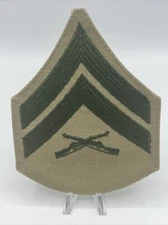 Officer's Equipment Company US MARINE CORPS CHEVRONS Khaki & Green Vintage 