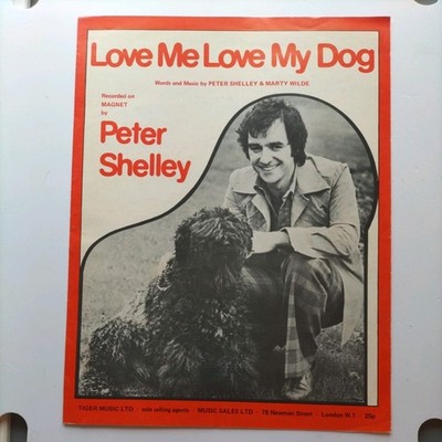 Love Me Love My Dog Peter Shelley Vintage Sheet Music (H4)