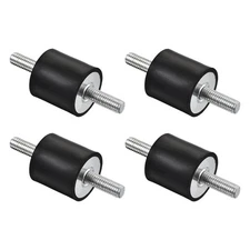 4 Pcs M8 Rubber Mounts Male/Male Shock Absorber  for Motor Generator Compressor