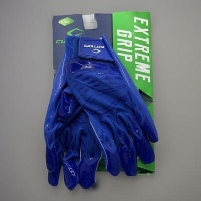 CUTTERS ' EXTREME GRIP ' REV PRO 5.0 RECIEVER GLOVES ' LARGE ' SOLID ROYAL NEW