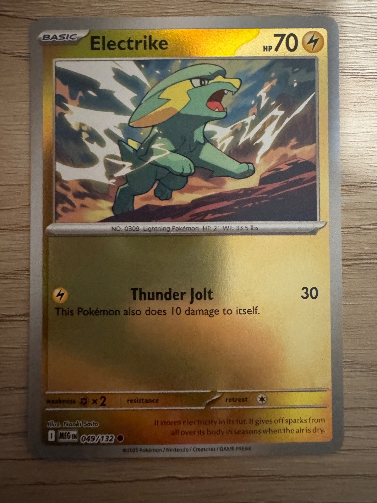 Electrike 049/132 Pokemon Mega Evolution 2025 English Reverse Holo