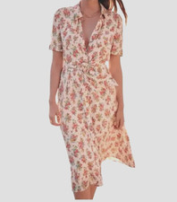 Size 46 US 14 SEZANE Adele Robe Midi Dress in Jardin Secret Floral NO BELT