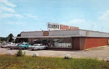 1962 WI Three Lakes Nicolet Forst Bells Supervalu Supermarket MINT Postcard N74