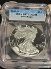 Photo of a 1987-S American Silver Eagle Proof from an eBay listing that sold on Dec 29, 2025