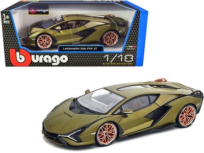 Bburago 11046GRN 1/18 Lamborghini Sian FKP 37 Matt Green Metallic