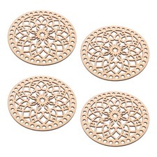 4 Pcs Hand-woven Basket Bottom Crochet Bag Bottoms for Base Bags