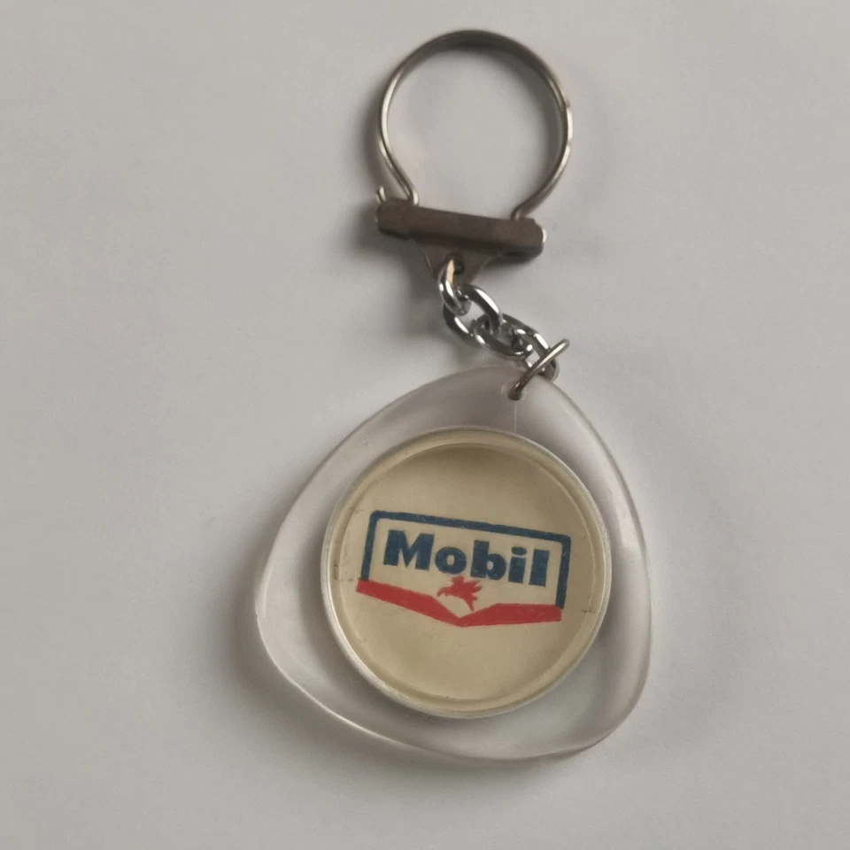 Rare Porte Clé "  CITROEN DS19 / Mobil Oil " Automobile Huile no Esso - Photo 2/2