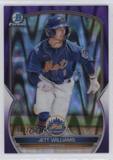 2023 Bowman Chrome Prospects Purple RayWave Refractor 141/250 Jett Williams 1p1a