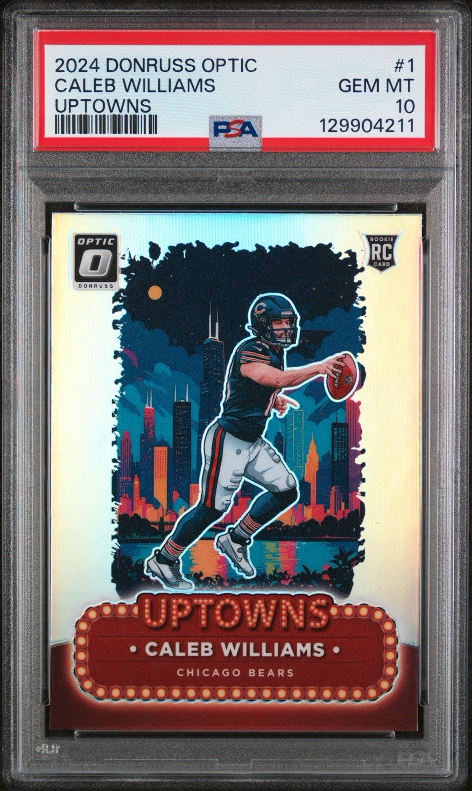 2024 Panini Donruss Optic Uptowns Caleb Williams #1 PSA 10