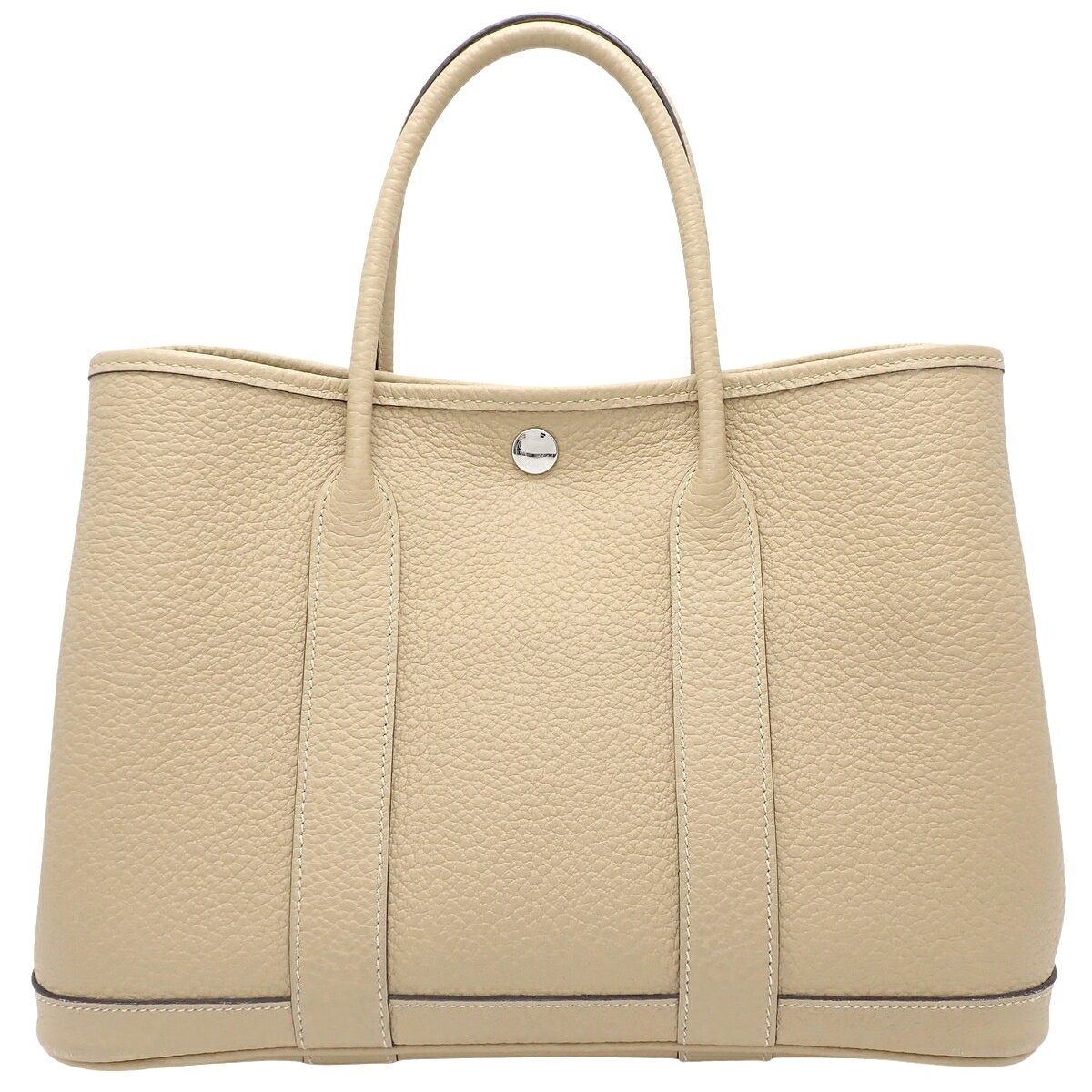 Hermes Garden Party TPM 30 Bag Handbag Country Leather Trench Beige A Stamp 99